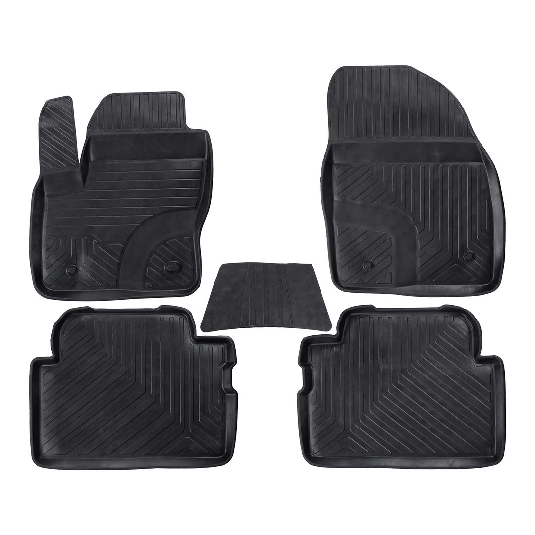3D Premium Gummi Auto Fussmatten Set Passend für Ford Kuga (1.Gen) Baujahr 2008-2012 2