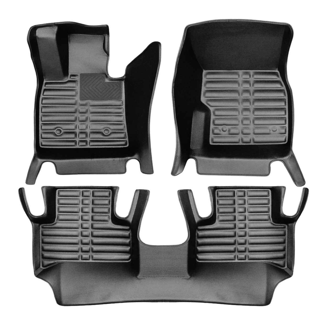 5D Premium Auto Fussmatten TPE Set passend für Alfa Romeo Stelvio Baujahr ab 2017 2