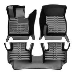 5D Premium Auto Fussmatten TPE Set passend für Alfa Romeo Stelvio Baujahr ab 2017 thumbnail