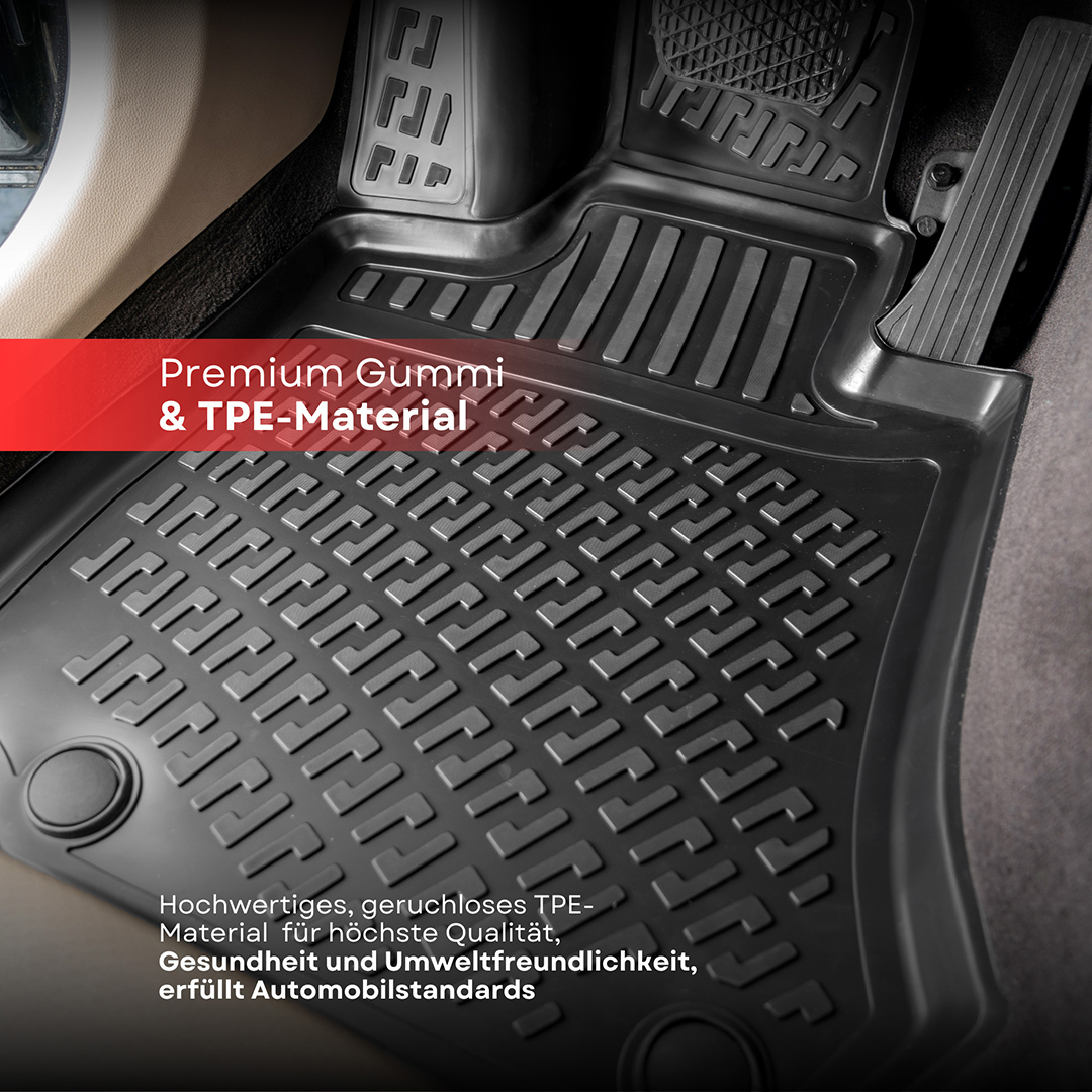3D Fussmatten Universal Auto Gummi Set 8