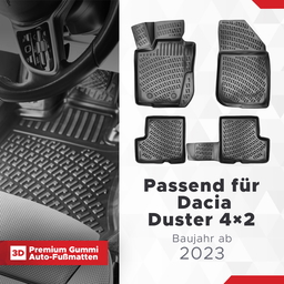 3D Fussmatten passend für Dacia Duster 4x2 Baujahr ab 2023 thumbnail