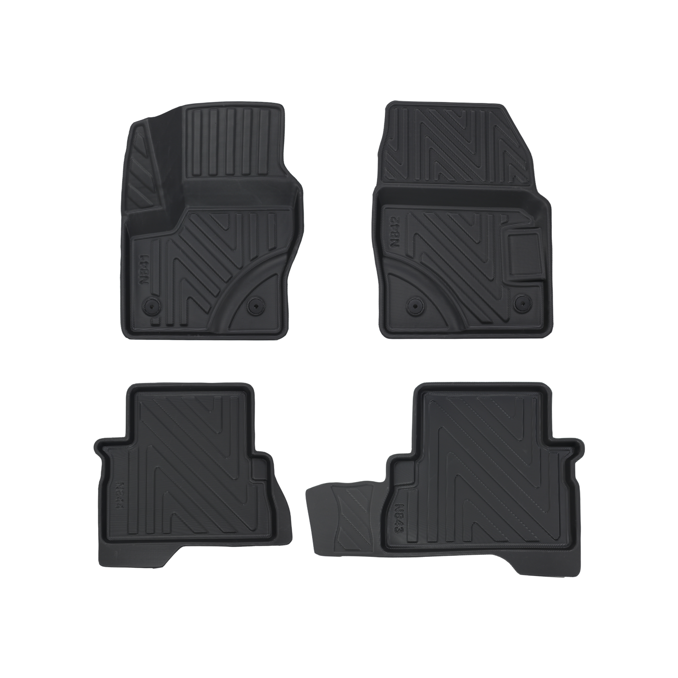 3D Auto Fussmatten Set passend für Ford Kuga (3.Gen) Baujahr ab 2019