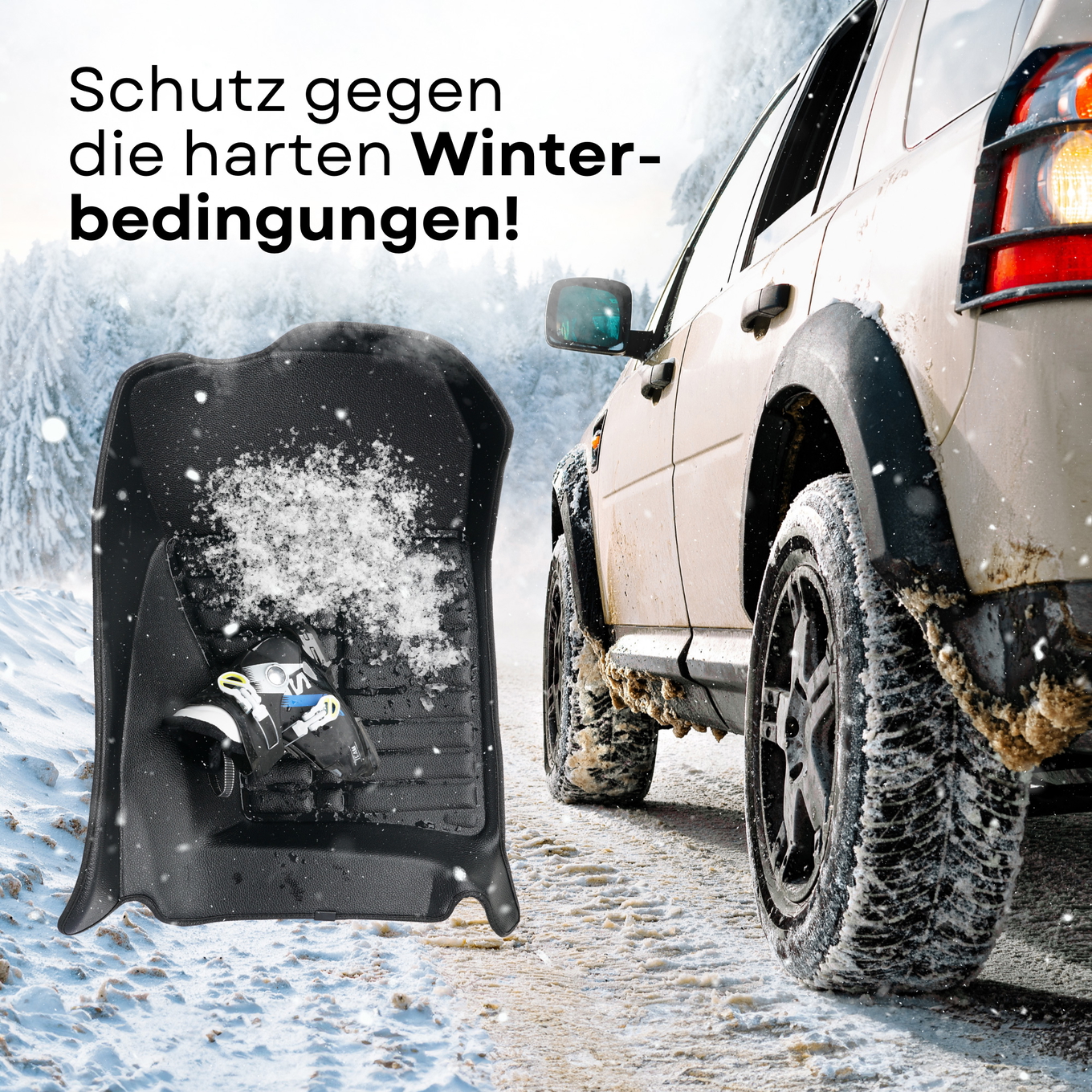 5D Premium Auto Fussmatten TPE Set passend für Ford Puma Baujahr ab 2019 7