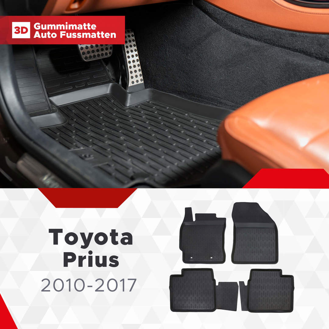 3D Fußmatten passend für Toyota Prius 2010-2017 1