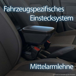 Mittelarmlehne aus hochwertigem ABS-Kunstleder SCHWARZ Passend für Dacia Duster 2.Gen ab 2018 thumbnail