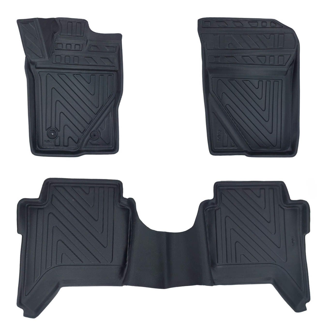 3D Auto Fussmatten Carbonfaser-Optik Set passend für Ford Ranger Baujahr ab 2023 1