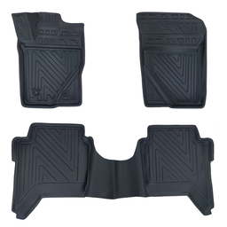 3D Auto Fussmatten Carbonfaser-Optik Set passend für Ford Ranger Baujahr ab 2023 thumbnail