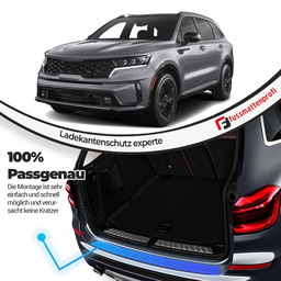 Ladekantenschutz aus Edelstahl Chrom mit Abkantung Passend für Kia Sportage (4.Gen) Baujahr ab 2016 thumbnail