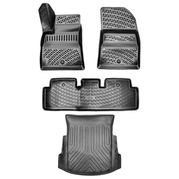 3D Auto Gummimatten & Kofferraumwanne Set für Tesla Model 3 Baujahr ab 2017 thumbnail