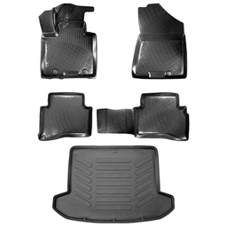 3D Auto Gummimatten & Kofferraumwanne Set für Hyundai TUCSON (3.Gen) Baujahr 2015-2020 thumbnail