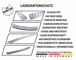 Ladekantenschutz aus Edelstahl Chrom mit Abkantung Kompatibel für Fiat 500X Baujahr ab 2014 thumbnail