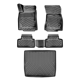 3D Auto Gummimatten & Kofferraumwanne Set für Mercedes GLB X247 Baujahr ab 2019 thumbnail