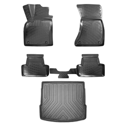 3D Auto Gummimatten & Kofferraumwanne Set für Audi Q5 (2.Gen) ab 2017 ( **Nicht geeignet für Q5 Sportback (seit 2021)** ) thumbnail
