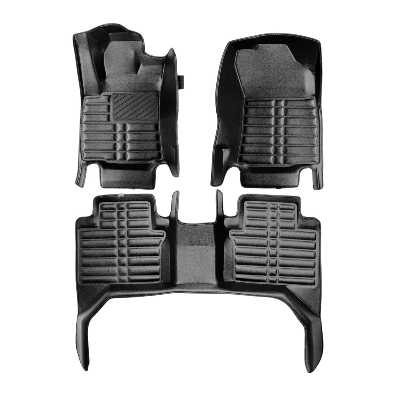 5D Premium Auto Fussmatten TPE Set passend für Toyota Hilux (8.Gen) Baujahr ab 2015 2