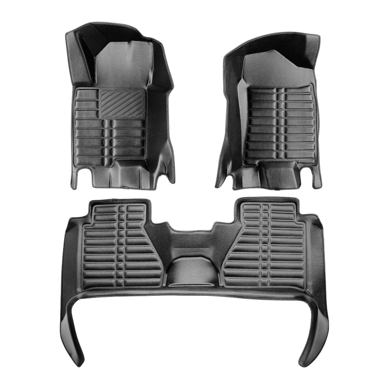 5D Premium Auto Fussmatten TPE Set passend für Nissan Navara (4.Gen) Baujahr 2014-2024 2