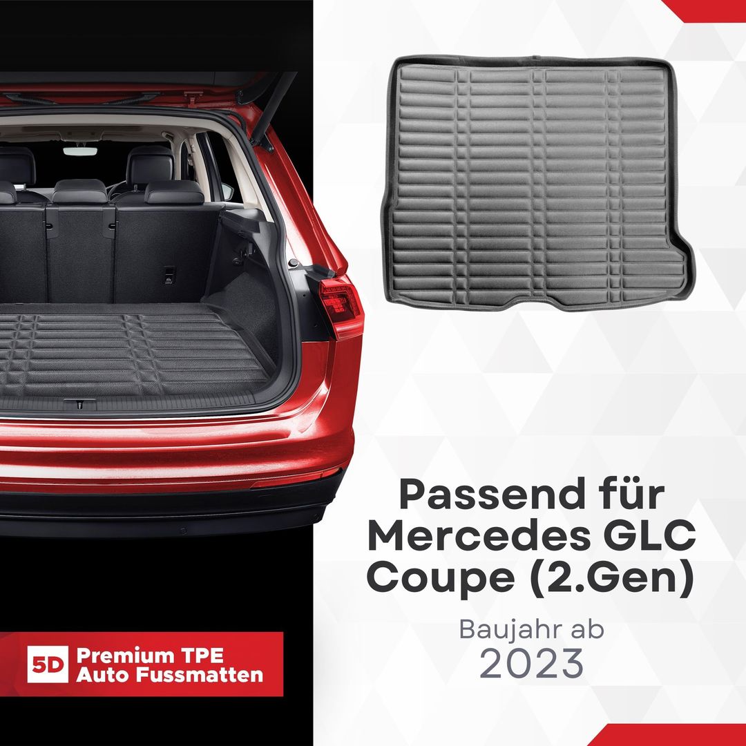 5D Premium Kofferraummatte passend für Mercedes GLC COUPE (2.Gen) C254 ab 2023 1
