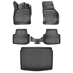 3D Auto Gummimatten & Kofferraumwanne Set für Cupra Formentor Oberer Ladeboden ab 2020 thumbnail