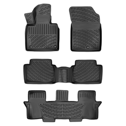 3D Auto Fussmatten Set passend für Kia SORENTO 7 Sitz Baujahr ab 2021 thumbnail