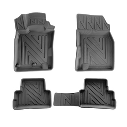 3D Fußmatten für Nissan Qashqai II (2.Gen) J11 | 2014-2021 | Carbonfaser-Optik thumbnail