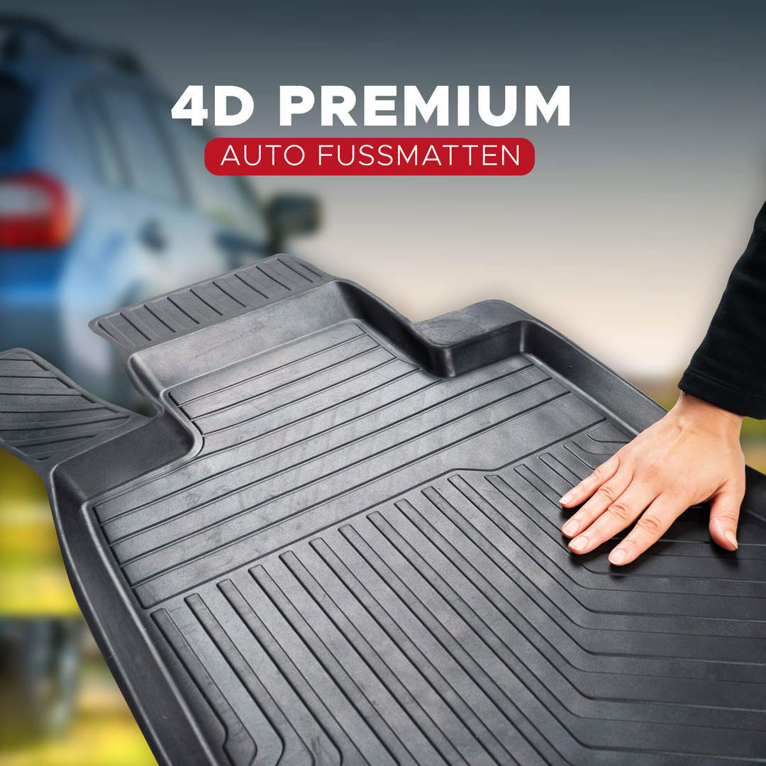 3D Premium Gummi Auto Fußmatten Set Passend für Honda CR-V (5.Gen) Baujahr 2016-2022 1