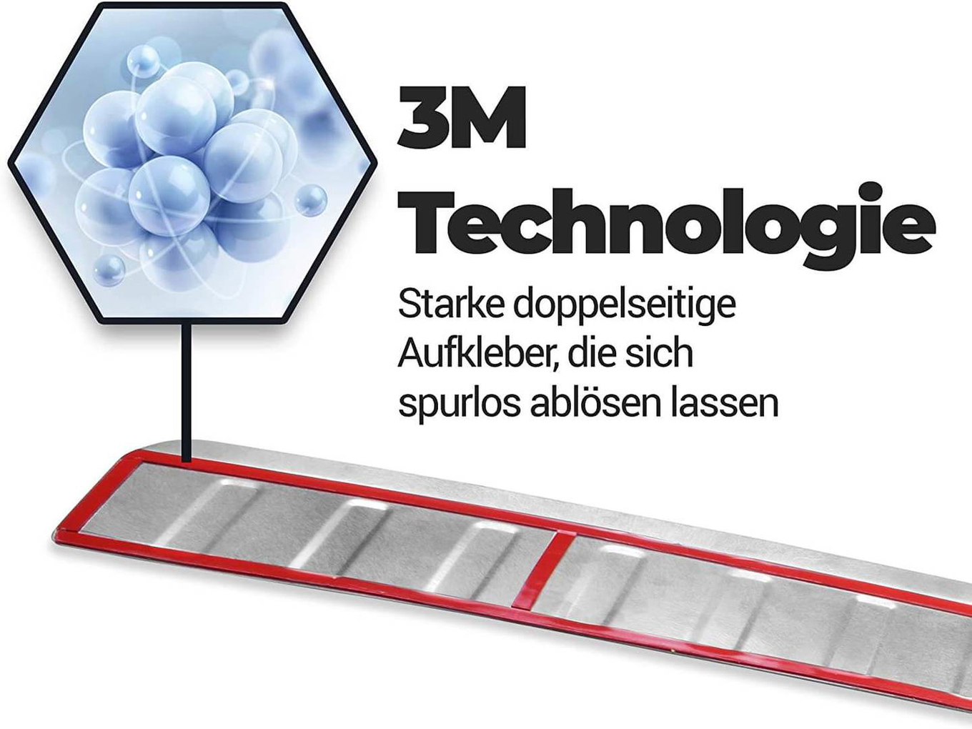 ABS Kunststoff Ladekantenschutz mit Abkantung Passend für BMW X3 (G01) Baujahr ab 2018 5