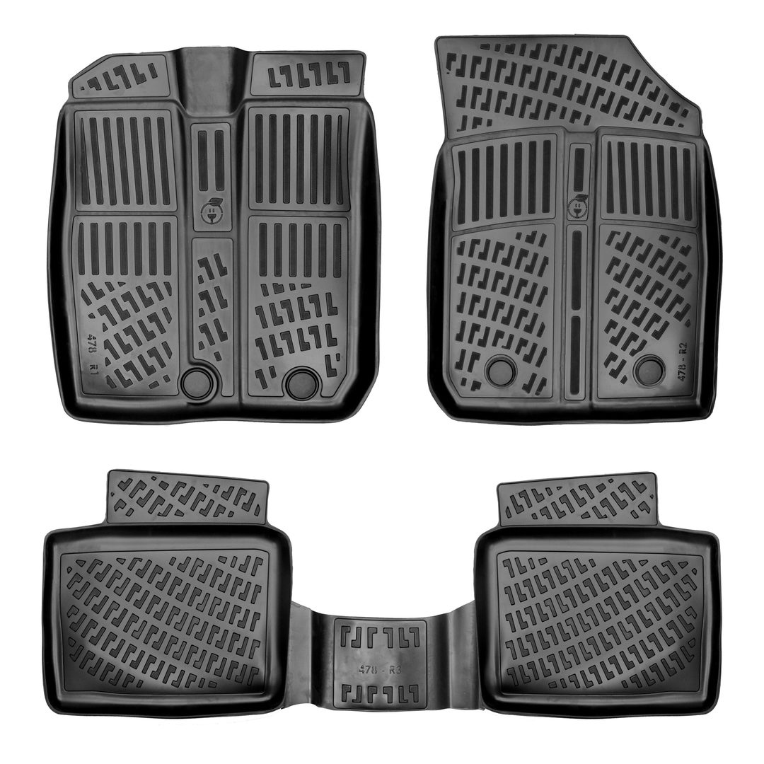 3D Auto Fussmatten Set passend für Dacia Spring Elektro Baujahr ab 2021 2