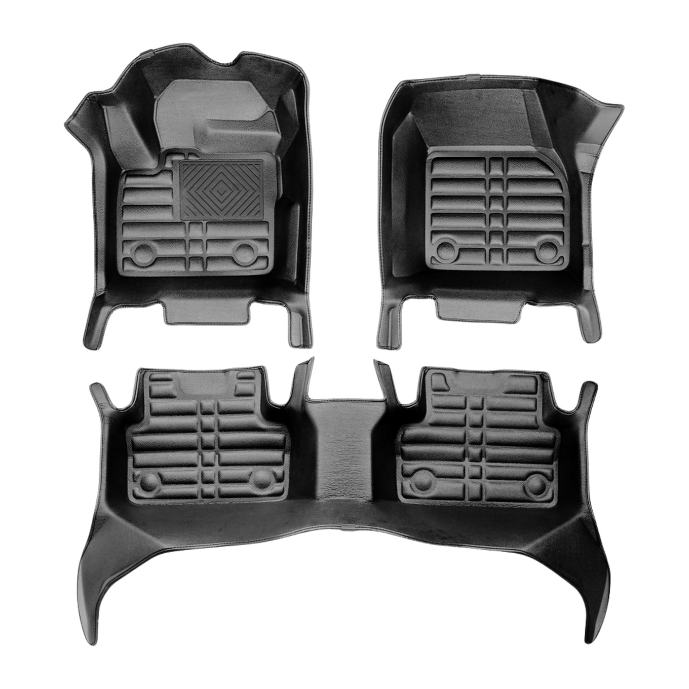 5D Premium Auto Fussmatten TPE Set passend für Jaguar E-Pace Baujahr ab 2017 2