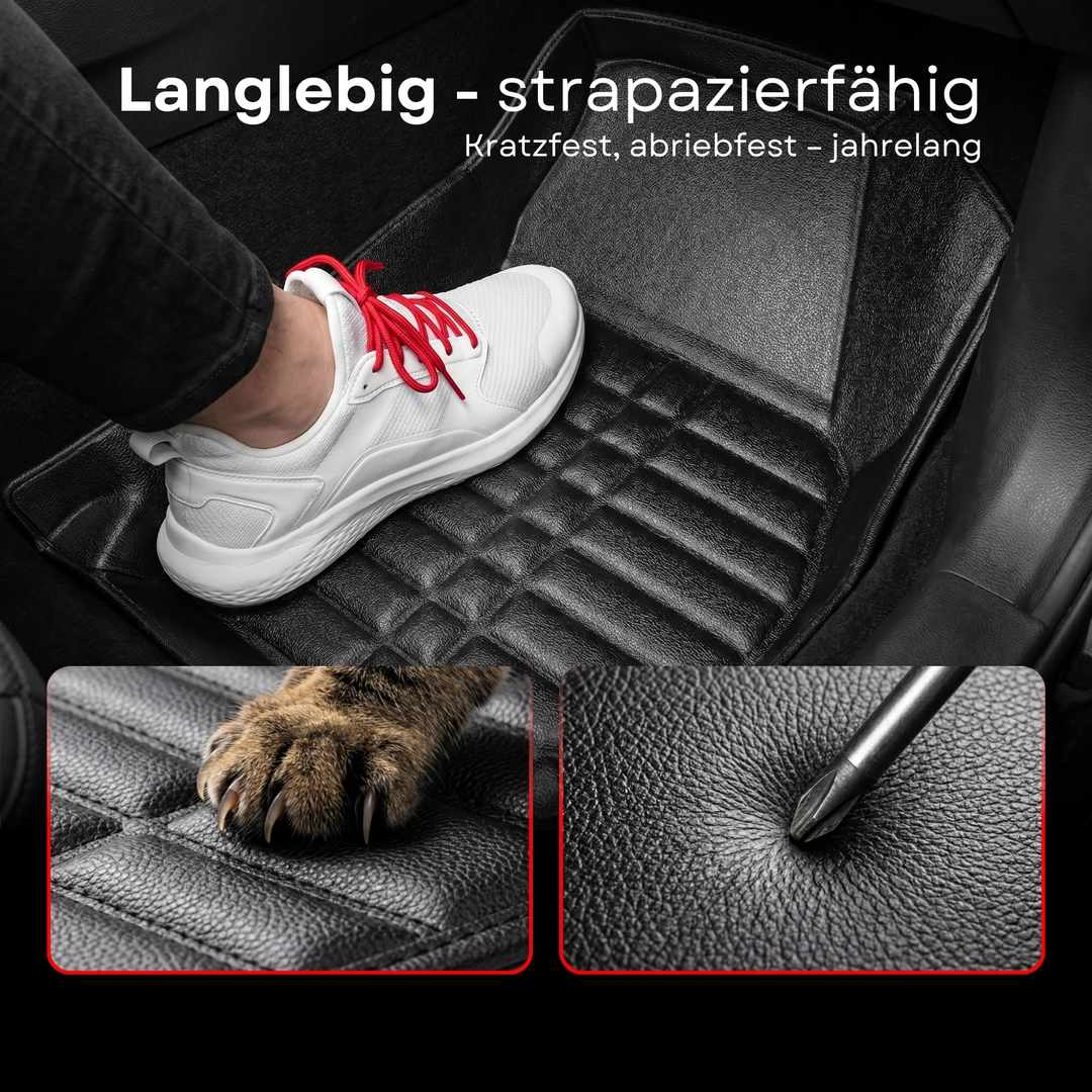 5D Premium Auto Fussmatten TPE Set passend für Audi A6 (C7) - RS6 Baujahr 2010-2018 13