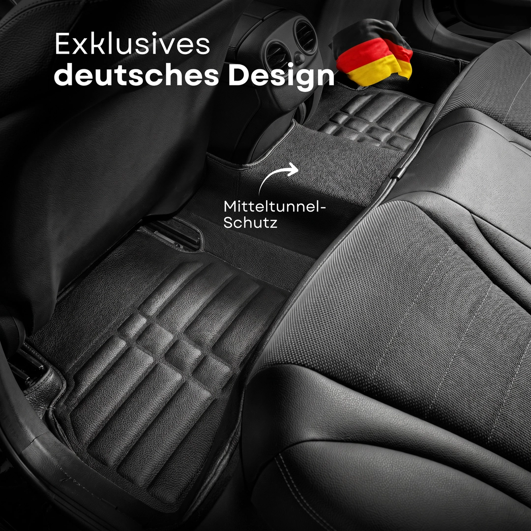5D Premium Auto Fussmatten TPE Set passend für Audi A6 (C7) - RS6 Baujahr 2010-2018 5