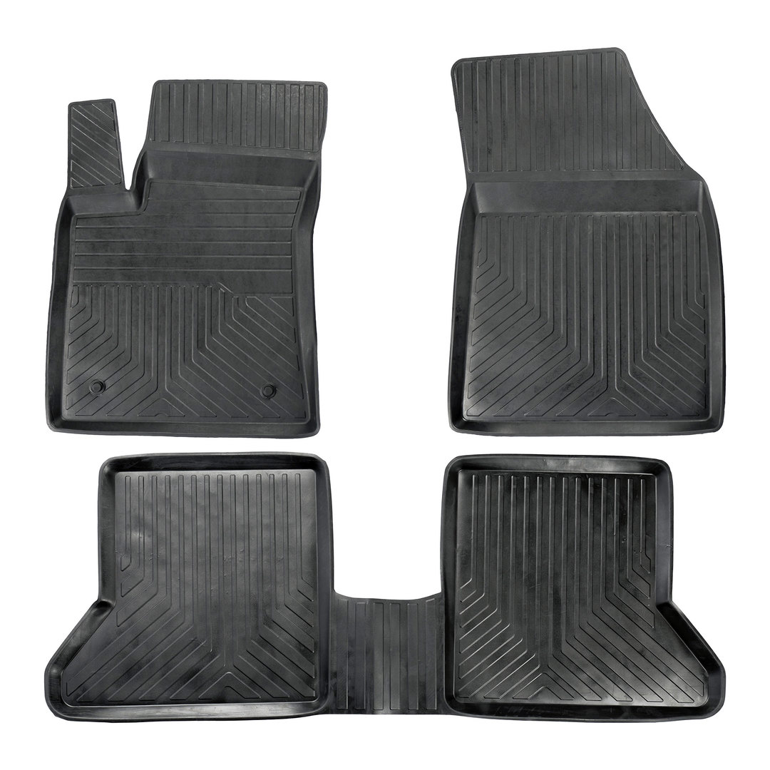 3D Premium Gummi Auto Fußmatten Set Passend für Renault Express Baujahr ab 2021 #2