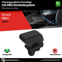 Mittelarmlehne Armauflage Passend für Renault Clio 5 SCHWARZ ab 2019 thumbnail