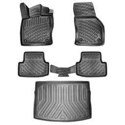 3D Auto Gummimatten & Kofferraumwanne Set für VW Golf 7 Baujahr 2012-2019 thumbnail