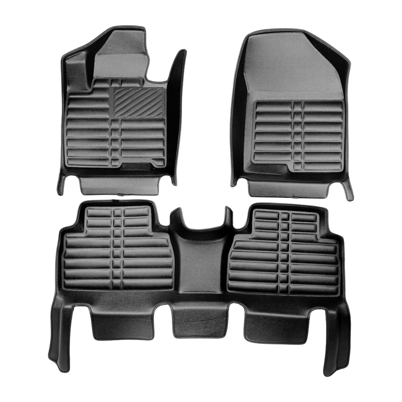 5D Premium Auto Fussmatten TPE Set passend für Hyundai Santa Fe (4.Gen) Baujahr 2018-2023 2