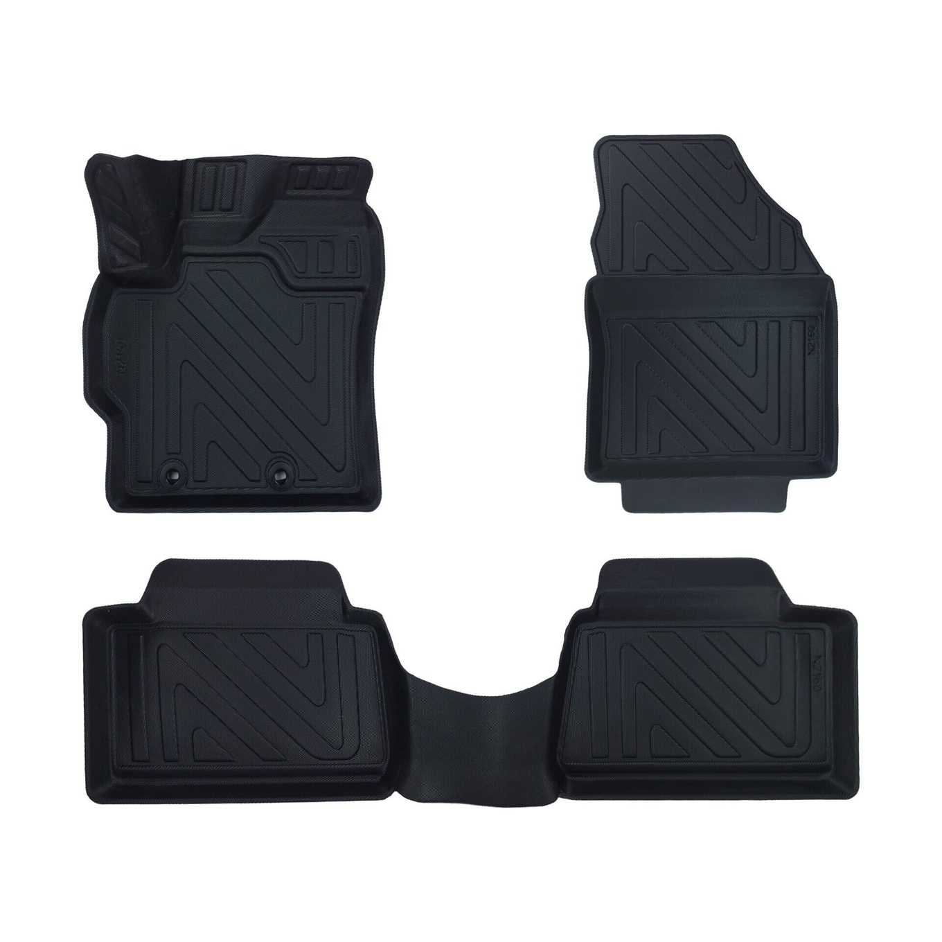 3D Auto Fussmatten Carbonfaser-Optik Set passend für Toyota Yaris Cross Baujahr ab 2020 1