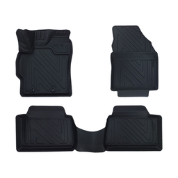 3D Auto Fussmatten Carbonfaser-Optik Set passend für Toyota Yaris Cross Baujahr ab 2020 thumbnail
