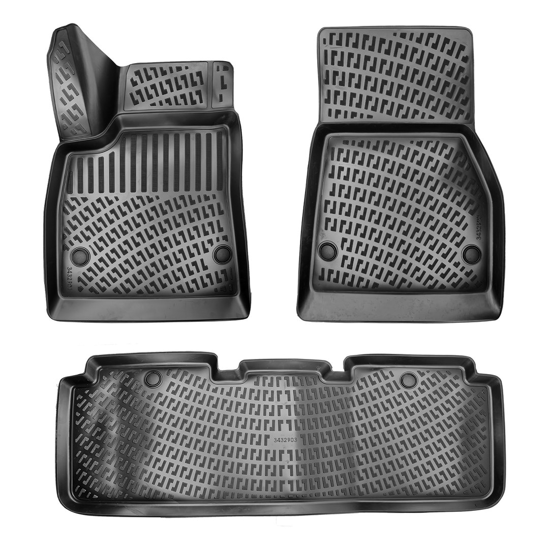 3D Auto Fussmatten Set passend für Tesla Model S Baujahr 2014-2020 2