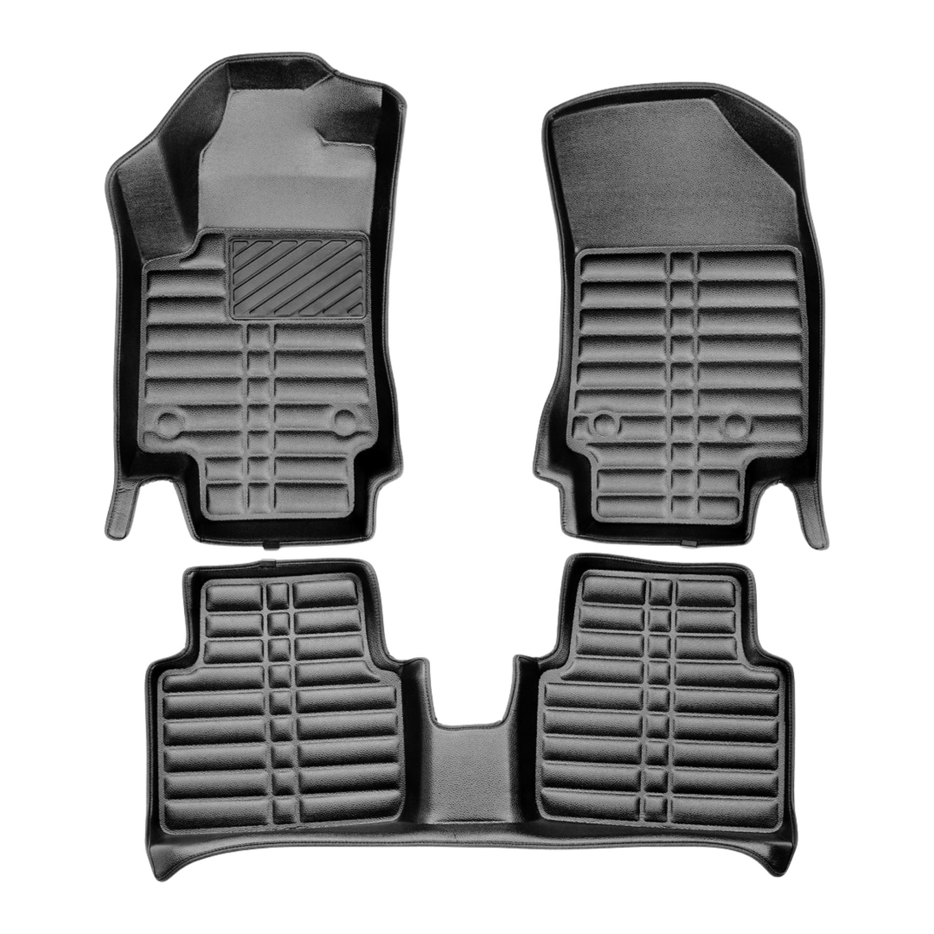 5D Premium Auto Fussmatten TPE Set passend für Opel Crossland X Baujahr 2017-2019 2