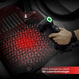 3D Auto Fussmatten Set passend für Peugeot 308 Elektro Baujahr ab 2022 thumbnail