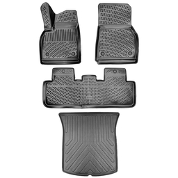 3D Auto Gummimatten & Kofferraumwanne Set für Tesla Model Y Baujahr ab 2020 thumbnail