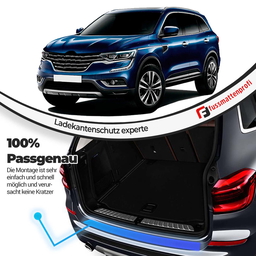 Chrom Ladekantenschutz Gebürstet aus Edelstahl Mit Abkantung Passend für Renault Clio 5 Baujahr ab 2019 thumbnail