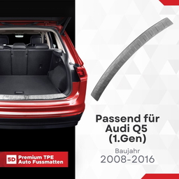 Stoßstangenschutz Ladekantenschutz Passend für Audi Q5 (1.Gen) Baujahr 2008-2016 aus Hochwertigem ABS-Kunststoff thumbnail