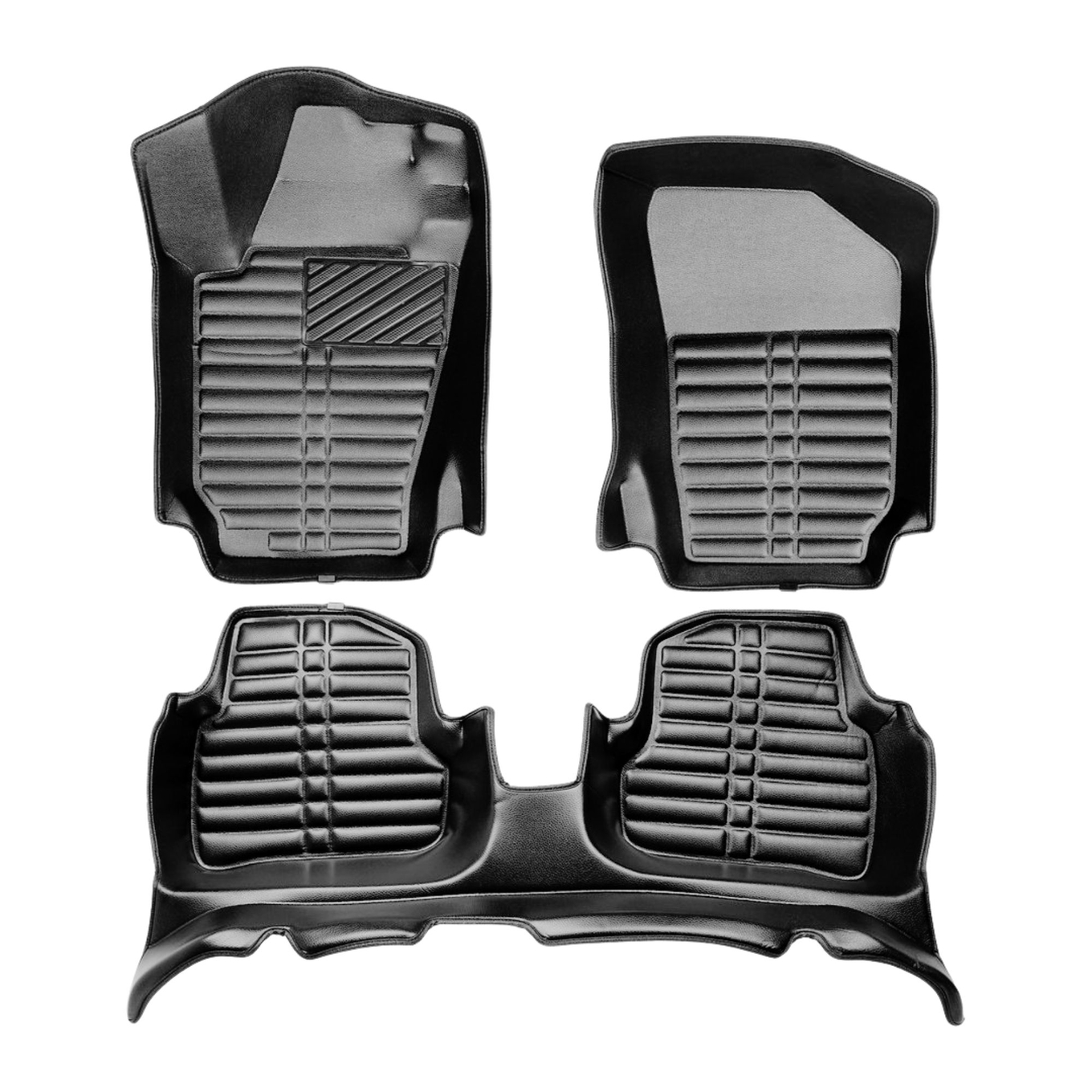 5D Premium Auto Fussmatten TPE Set passend für Skoda Fabia (3.Gen) Baujahr 2014-2022 2