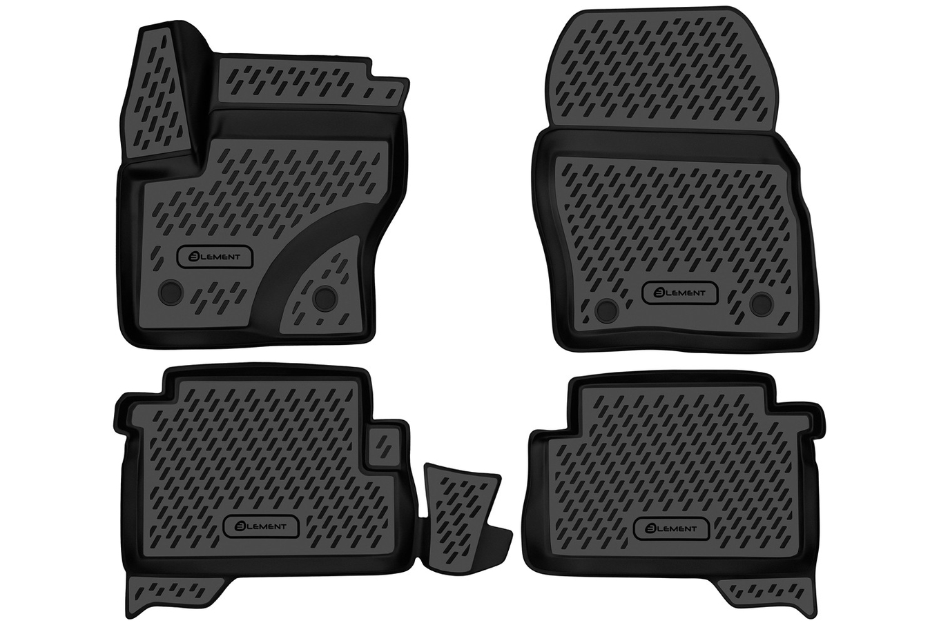3D Auto Fussmatten Set passend für Ford Kuga (2.Gen) Baujahr 2012-2019 2