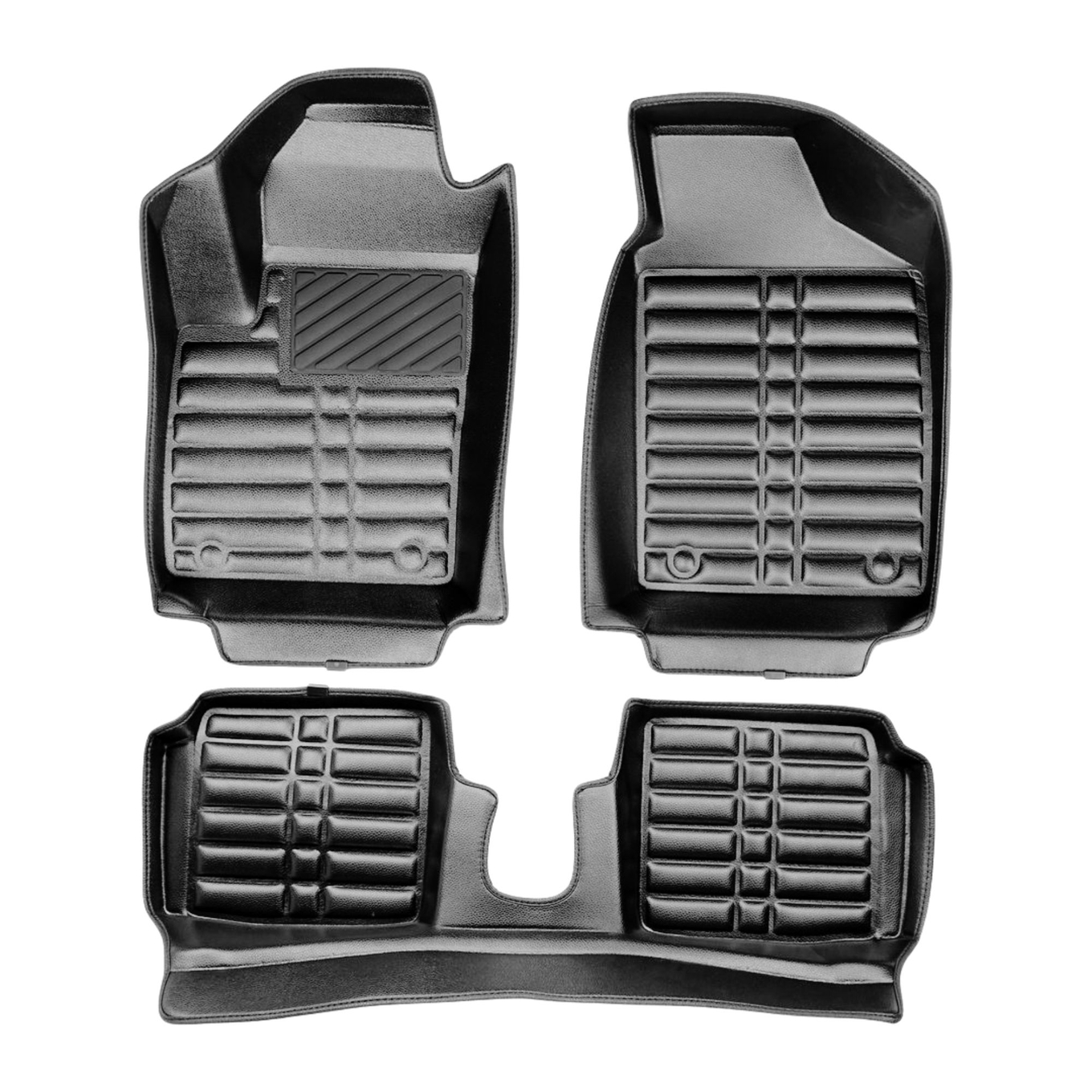 5D Premium Auto Fussmatten TPE Set passend für Fiat 500 Hybrid ab 2020 2