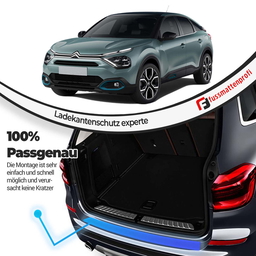 Ladekantenschutz aus Edelstahl Chrom mit Abkantung Kompatibel für Citroen Berlingo (3.Gen) Baujahr ab 2019 thumbnail