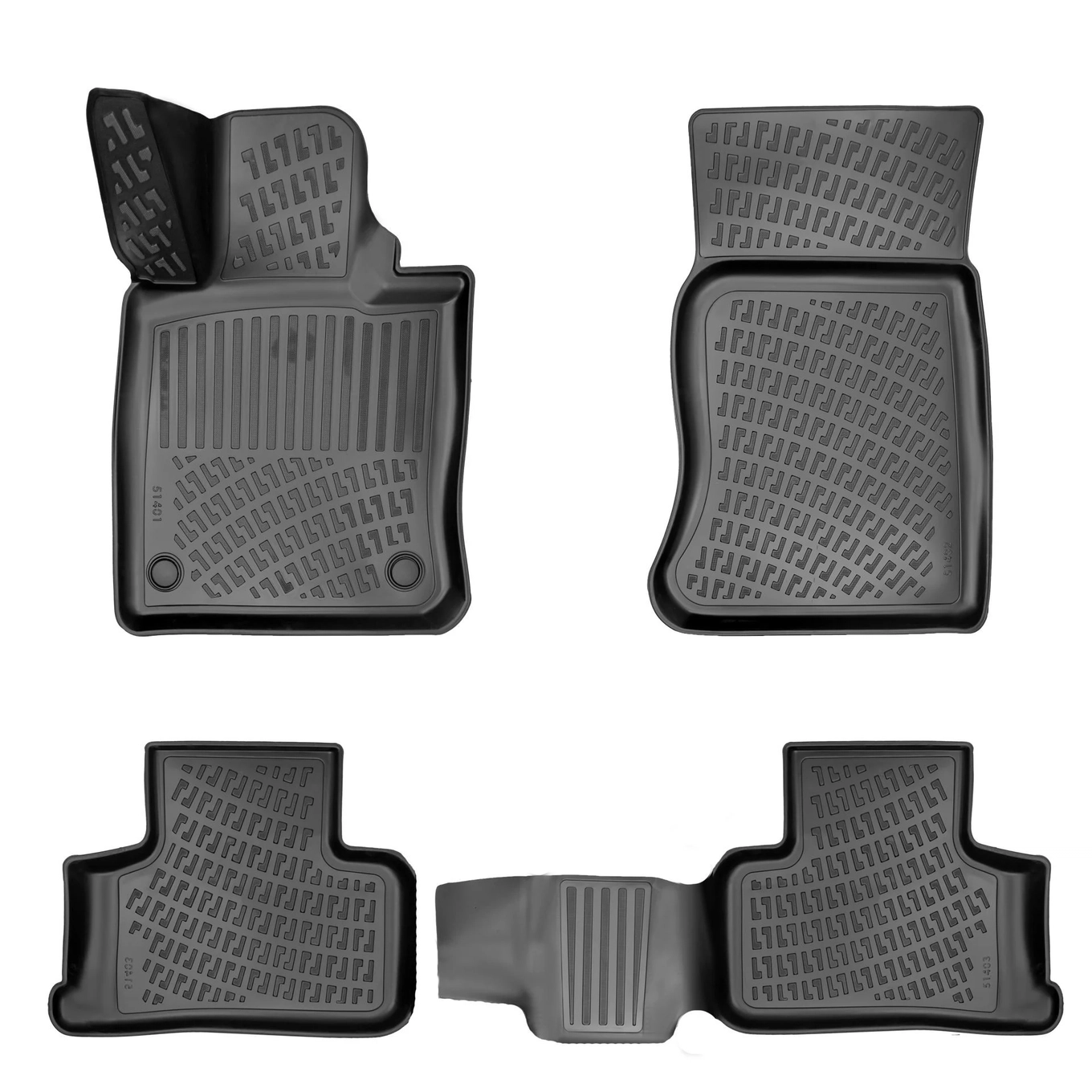 3D Auto Gummimatten & Kofferraumwanne Set für Mercedes GLC X254 Baujahr ab 2023