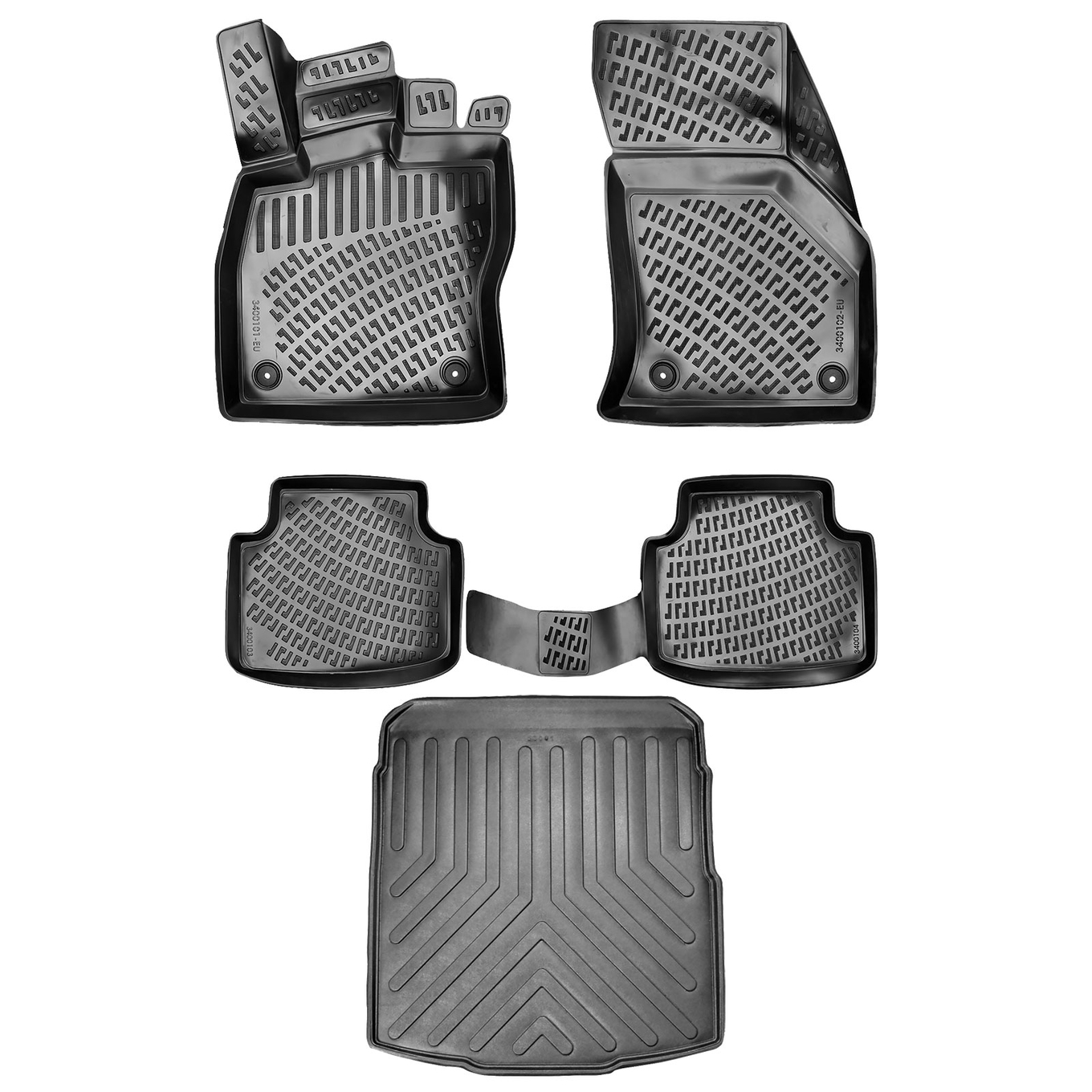 3D Auto Gummimatten & Kofferraumwanne Set für VW PASSAT B8 Variant Baujahr 2015-2023 #2