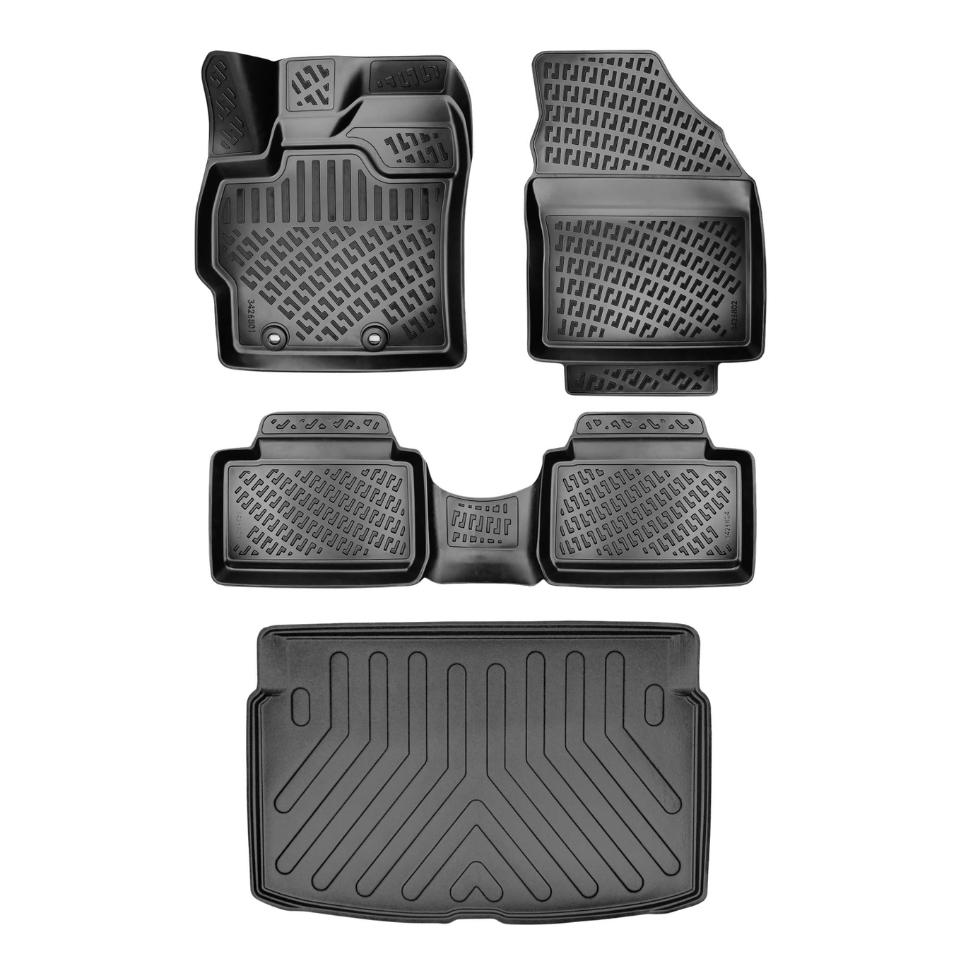 3D Auto Gummimatten & Kofferraumwanne Set für Toyota Yaris (4.Gen) Baujahr ab 2020 #2