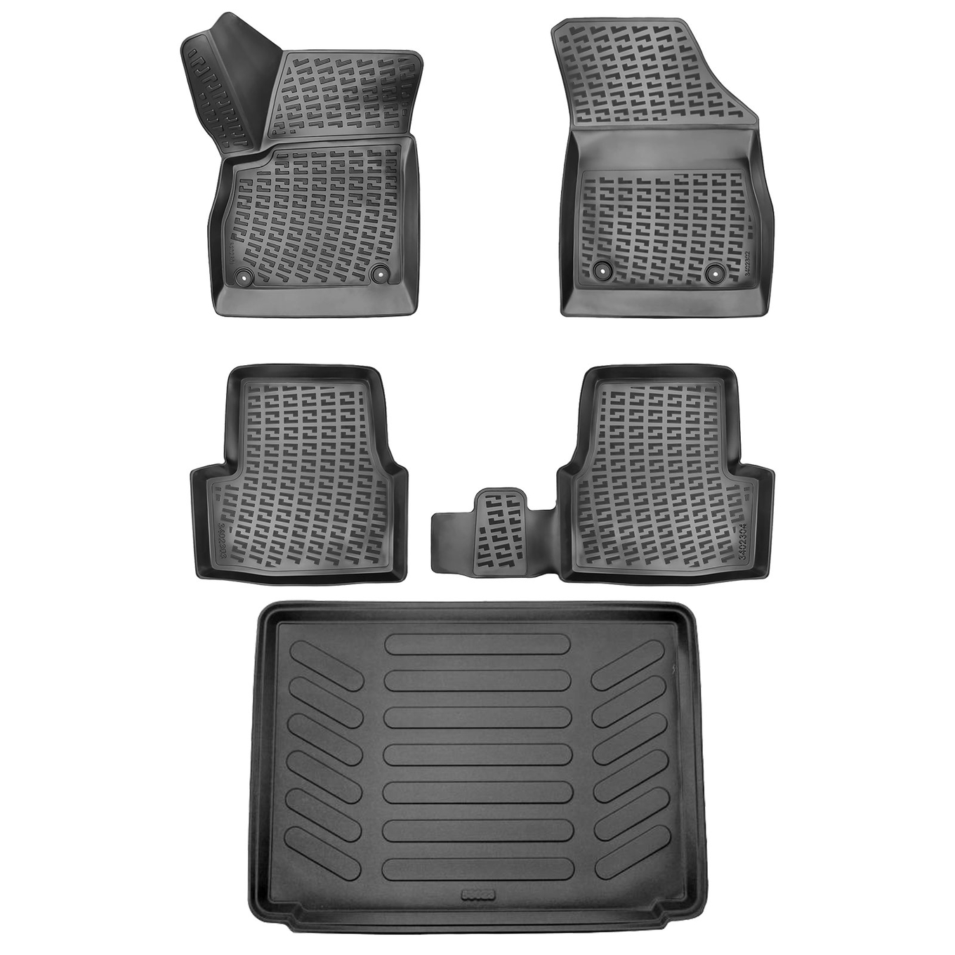 3D Auto Gummimatten & Kofferraumwanne Set für Opel Astra K Baujahr 2015-2020 2