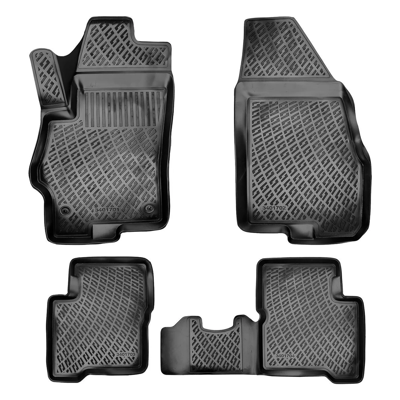 3D Fußmatten passend für Fiat Linea ab 2007 1